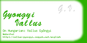 gyongyi vallus business card