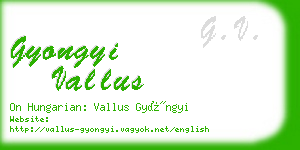 gyongyi vallus business card